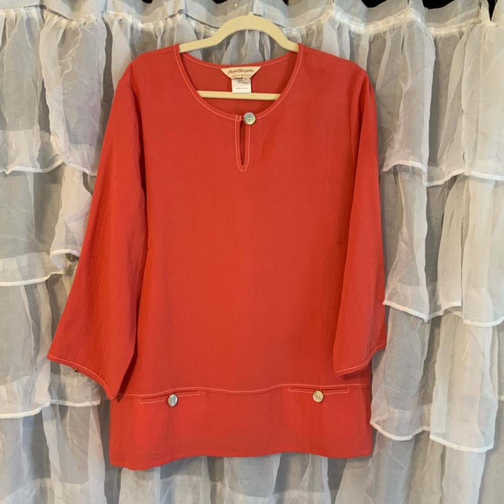 Norm Thompson unique tunic blouse